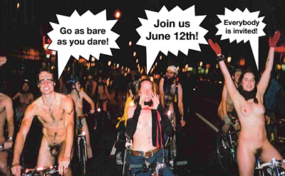 World Naked Bike Ride - Join us on June 12!